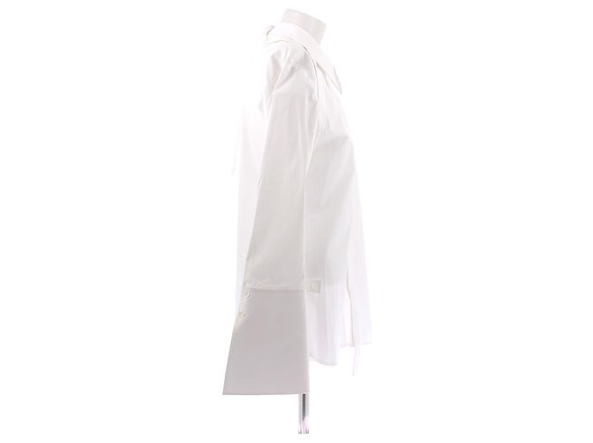 Camisa Courreges de algodão branca - vista 3