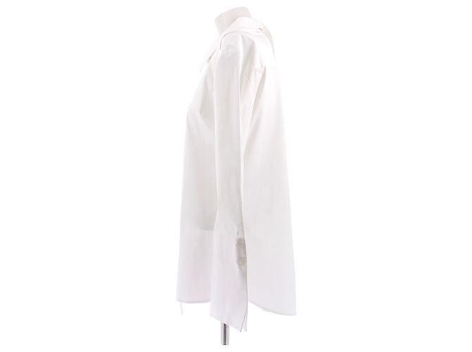 Camisa Courreges de algodão branca - vista 4