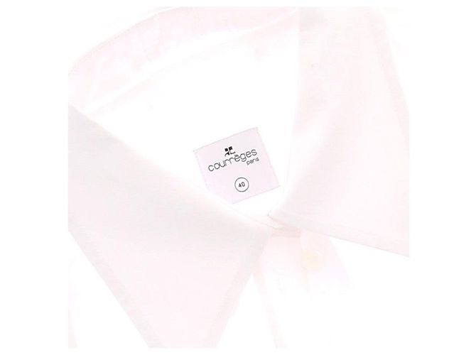 Camisa Courreges de algodão branca - vista 5