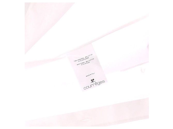 Camisa Courreges de algodão branca - vista 6