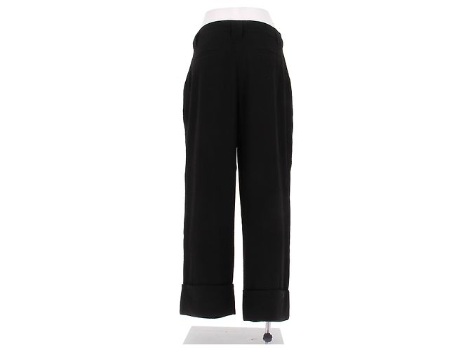 Ganni Schwarze Hose aus Polyester Größe 36 - Ansicht 2