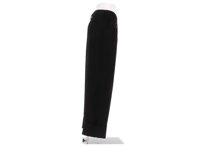 Ganni Schwarze Hose aus Polyester Größe 36 - Ansicht 3