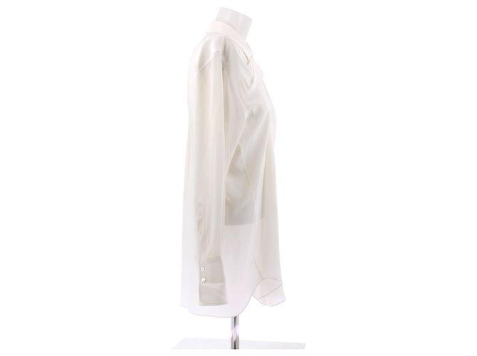 Jean Patou Chemise en soie beige - vue 3