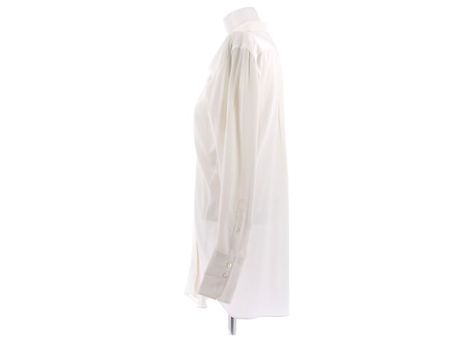 Jean Patou Chemise en soie beige - vue 4