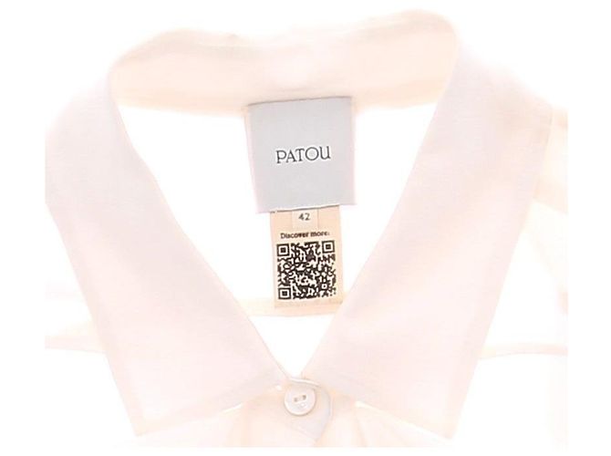 Jean Patou Chemise en soie beige - vue 5
