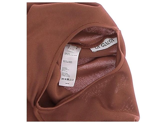 Autre Marque Asymmetrisches braunes Top - Ansicht 5