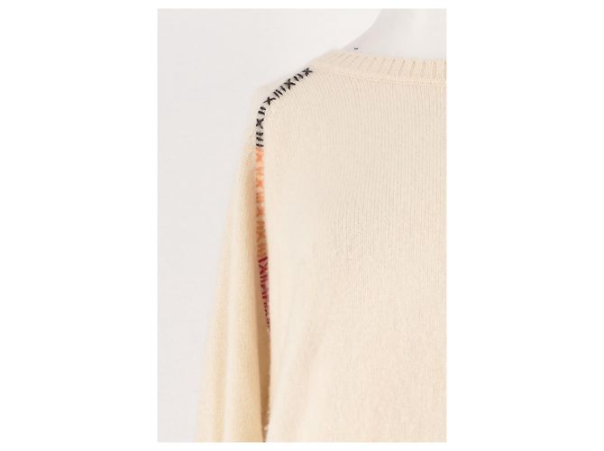 Autre Marque Camisola de lã branca MONOKI - vista 6
