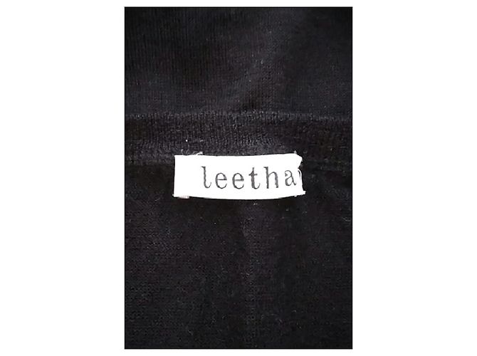 Leetha Schwarzer Kaschmirpullover - Ansicht 7