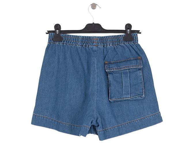 Pantaloncini in denim blu Ganni - vista 2