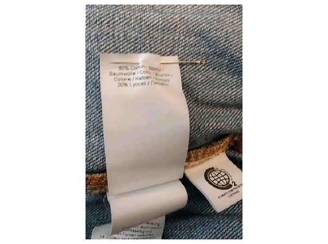 Pantaloncini in denim blu Ganni - vista 6