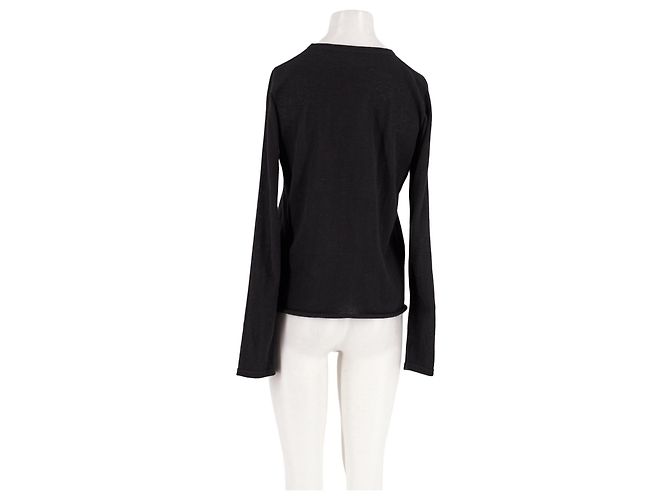 Autre Marque Pull en cachemire noir - vue 2