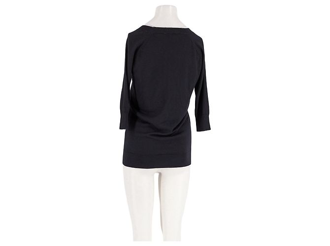 Leetha Camisola de cashmere preta - vista 2