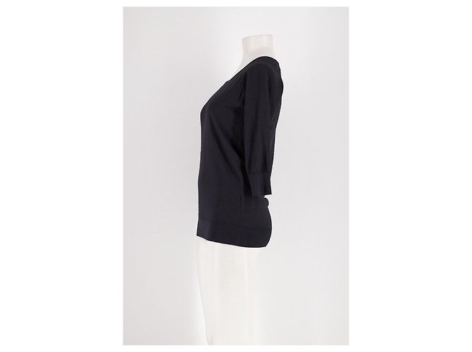 Leetha Camisola de cashmere preta - vista 3