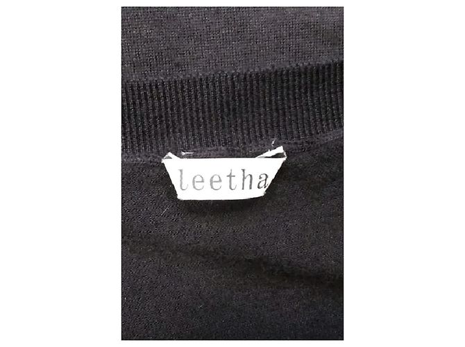Leetha Camisola de cashmere preta - vista 7