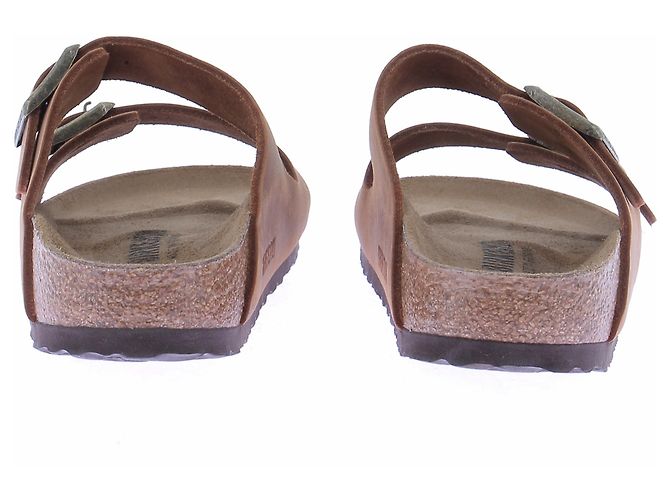 Birkenstock Sandali marroni "Arizona" in pelle oliata - vista 7
