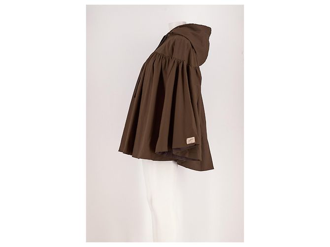 Autre Marque Poncho aus brauner Baumwolle - Ansicht 3