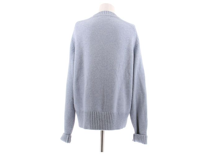 Autre Marque Pull en cachemire bleu ciel - vue 2