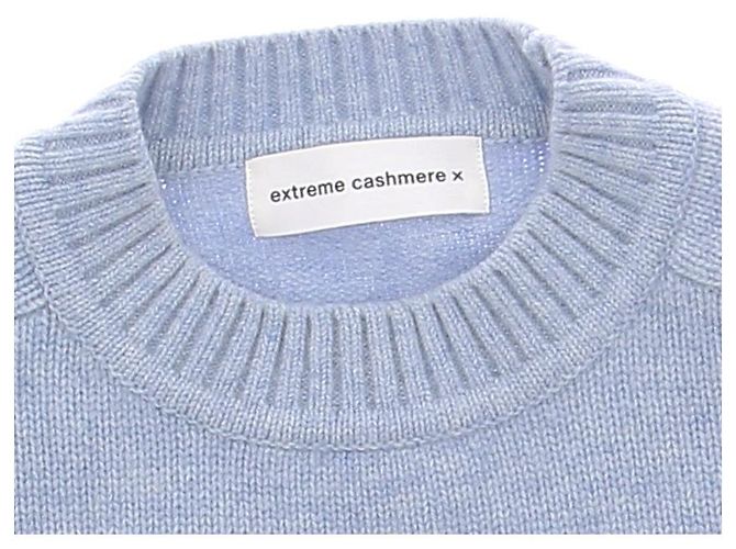 Autre Marque Pull en cachemire bleu ciel - vue 5