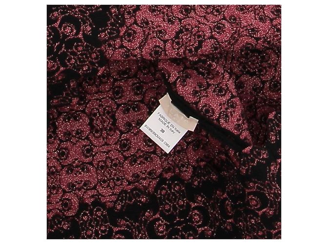 Alaïa Kleid rosa schwarz Viscose - Ansicht 5