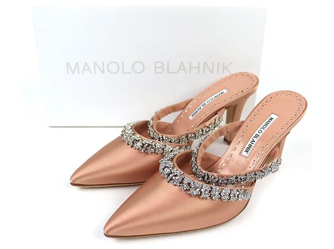 Manolo Blahnik VEDADAMU Mules in raso - vista 2