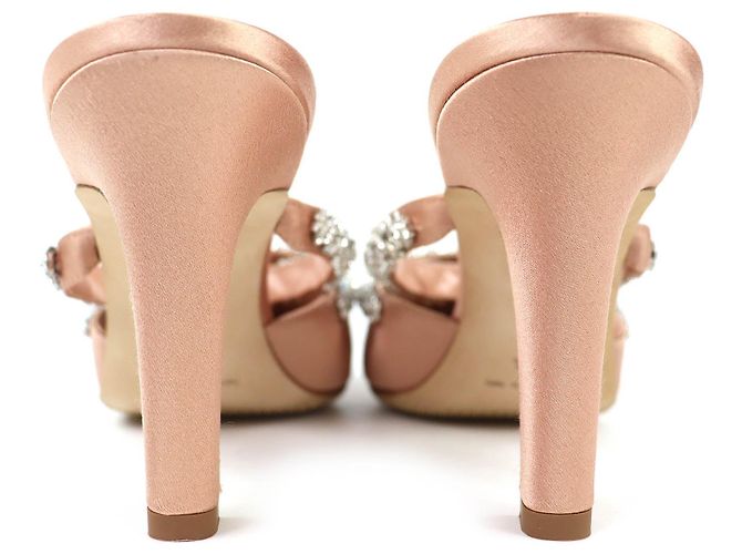 Manolo Blahnik VEDADAMU Mules in raso - vista 6