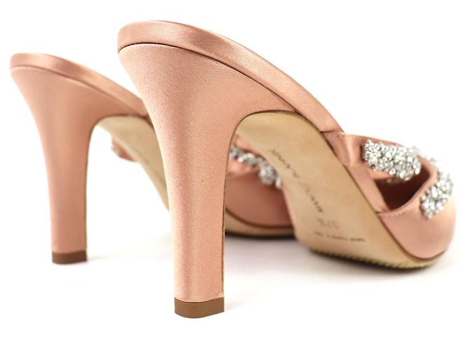Manolo Blahnik VEDADAMU Mules in raso - vista 7