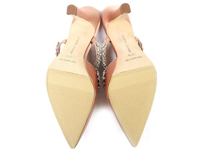 Manolo Blahnik VEDADAMU Mules in raso - vista 8