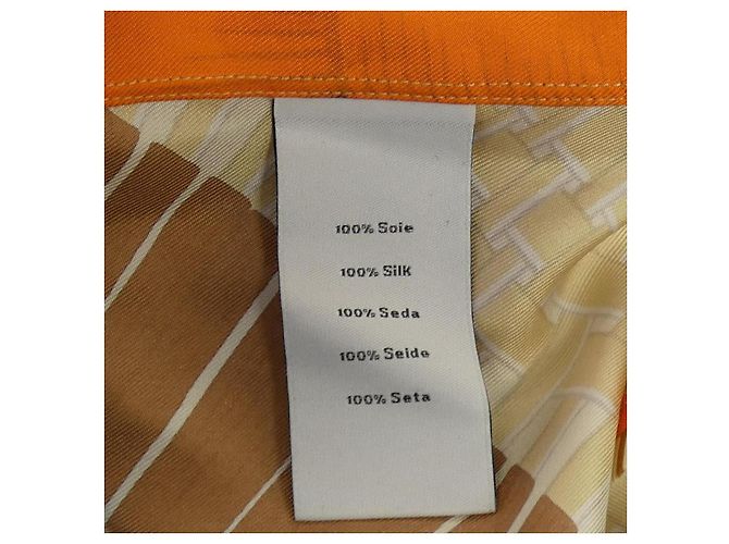 Hermès Hermes CHEMISE SUR MESURE Camicia in seta - vista 3