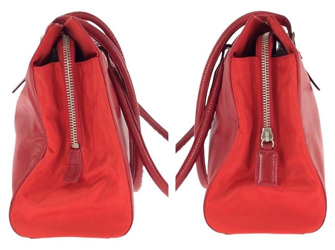 Tote Prada Tessuto Shopper aus Leder und Nylon - Ansicht 8