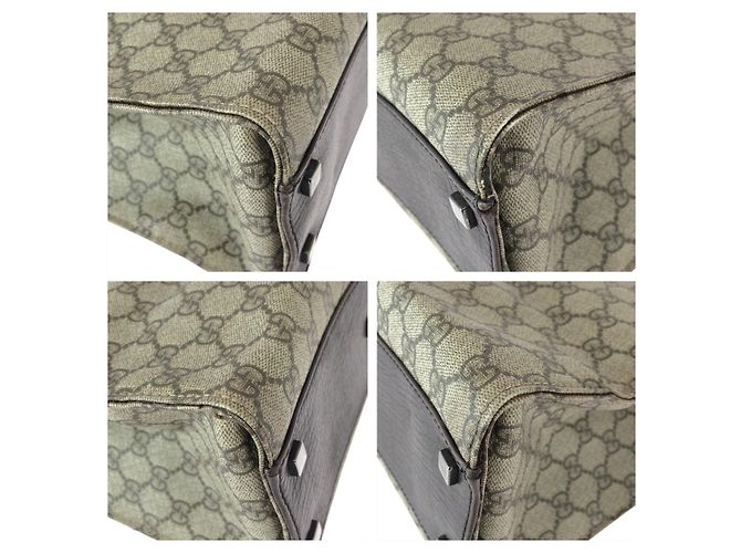 Gucci GG Supreme Canvas Leder Tote Bag - Ansicht 3