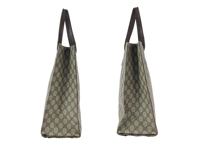 Gucci GG Supreme Canvas Leder Tote Bag - Ansicht 8