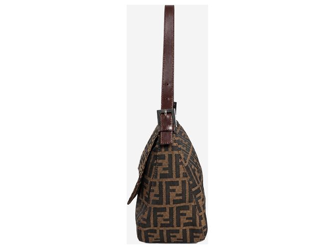 Fendi Borsa a tracolla Mamma Baguette in tela Zucca marrone - vista 2