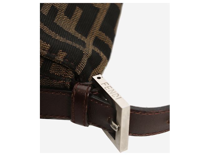 Fendi Borsa a tracolla Mamma Baguette in tela Zucca marrone - vista 5