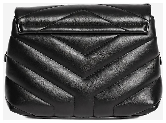 Autre Marque Borsa a tracolla Toy Loulou in pelle matelassé nera - vista 2
