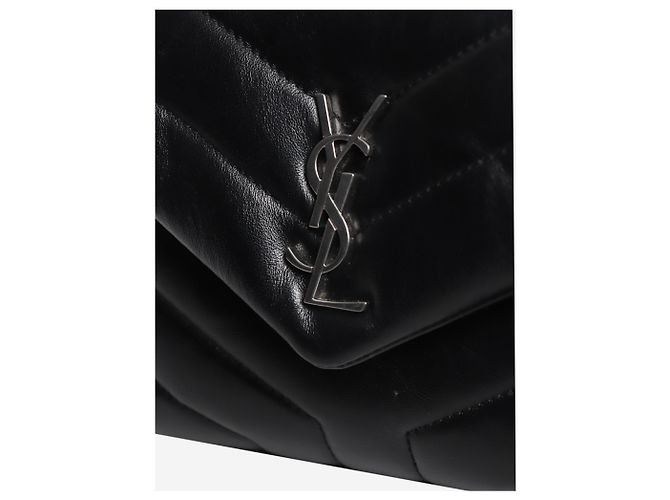Autre Marque Borsa a tracolla Toy Loulou in pelle matelassé nera - vista 5