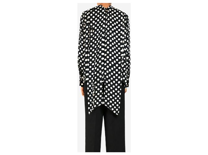 Essentiel Antwerp Blouse à manches longues à pois noirs - size UK 6 - vue 2