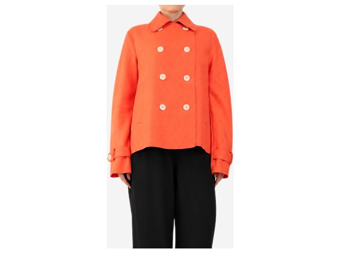 Autre Marque Orange double-breasted jacket - size UK 12 - view 3