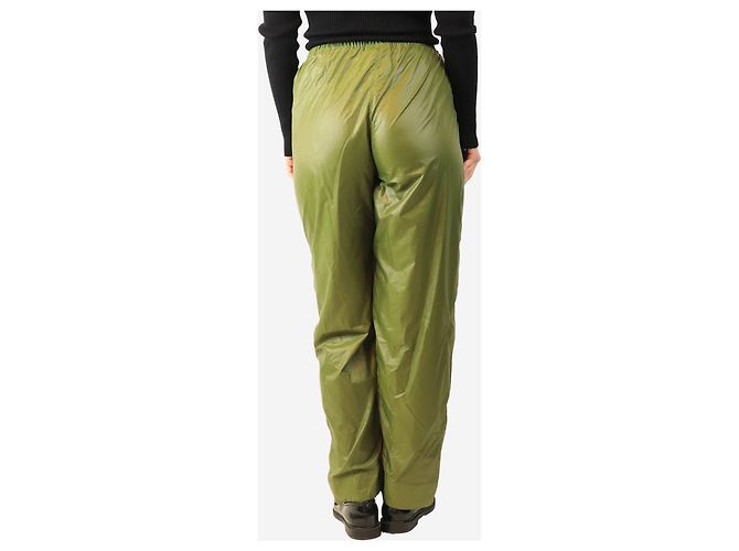 Ganni Grüne elastische Nylonhose - size UK 10 - Ansicht 3