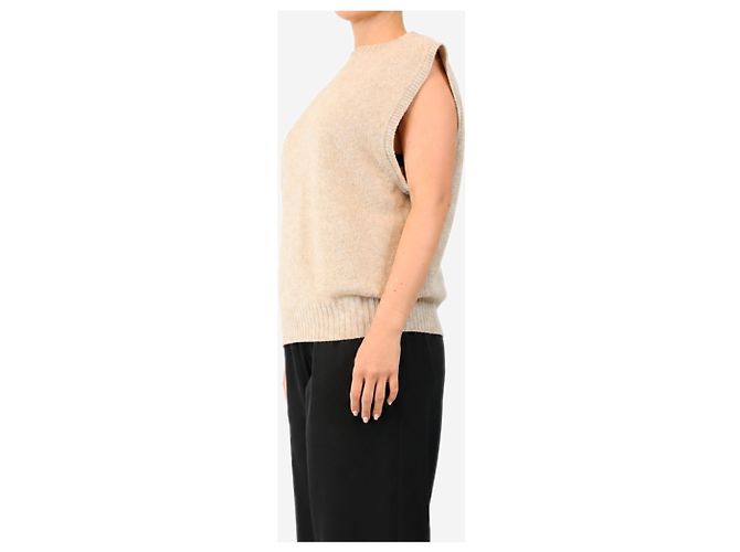 Autre Marque Strickweste in Haferflocken-Farbe - size UK 12 - Ansicht 3