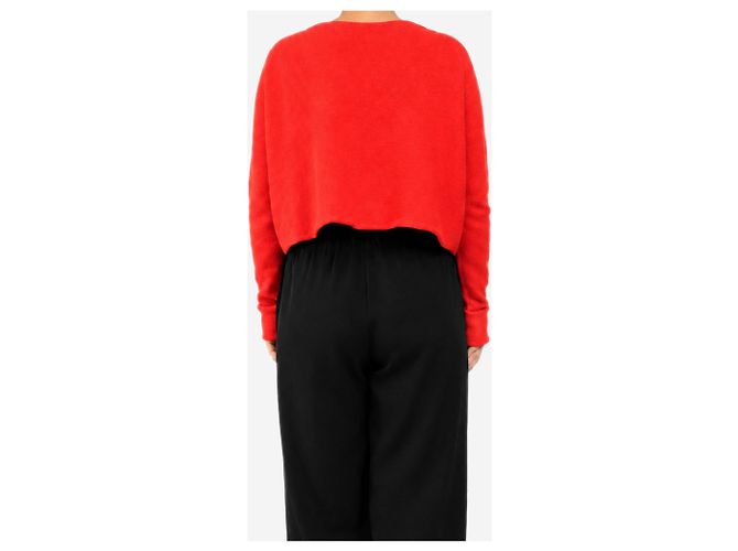 Autre Marque Roter Cropped-Cardigan - One size - Ansicht 2