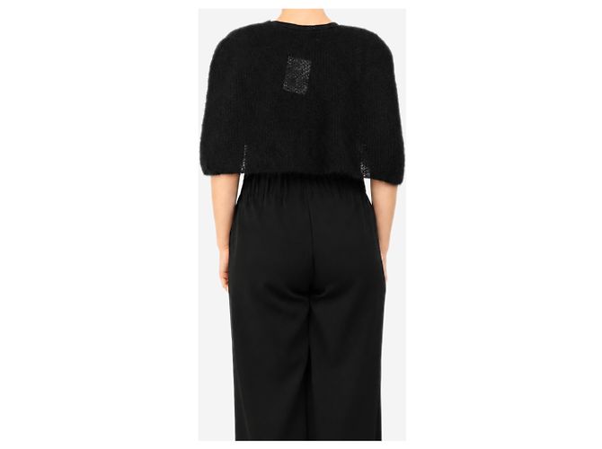 John Rocha Off-Shoulder Strickjacke grobstrick schwarz - One size - Ansicht 2