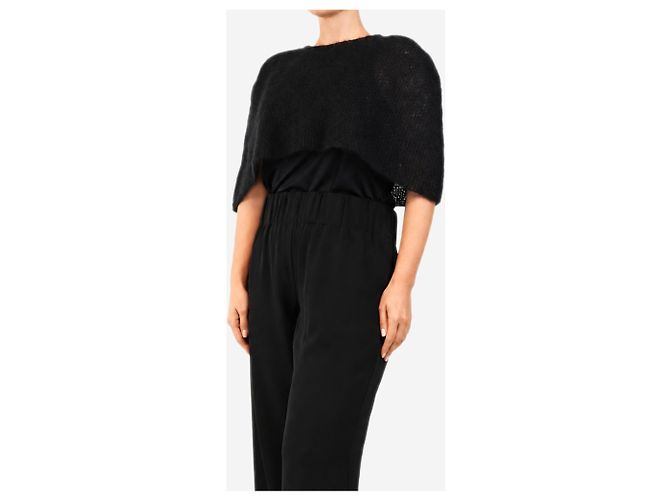 John Rocha Off-Shoulder Strickjacke grobstrick schwarz - One size - Ansicht 3