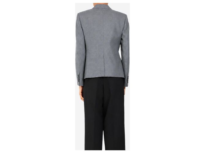 Céline Blazer de lana gris - size UK 8 - vista 2