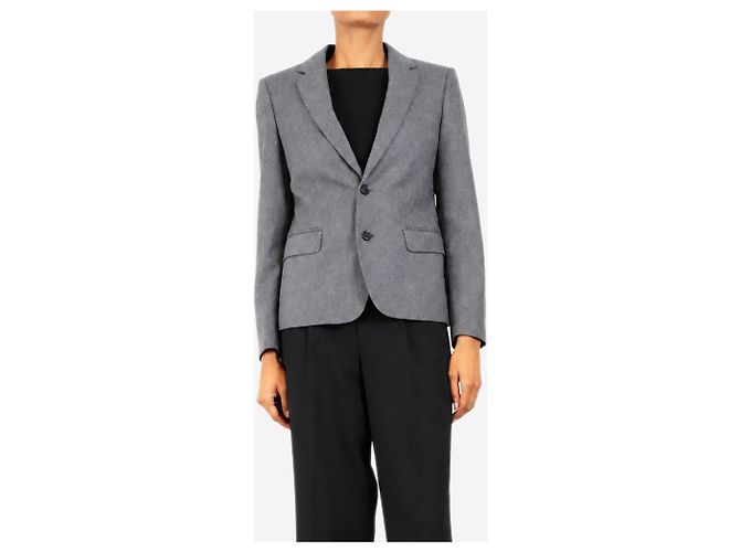 Céline Blazer de lana gris - size UK 8 - vista 3