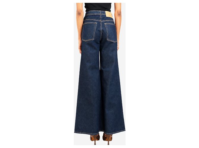 Ulla Johnson Vaqueros anchos de tiro alto Blue Bianca - size UK 6 - vista 3