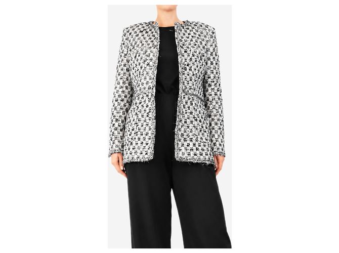 Autre Marque Graues Diya Tweed-Jackett - Größe M - Ansicht 3