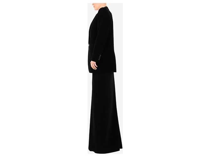 Autre Marque Falda maxi de terciopelo negro - size UK 14 - vista 2