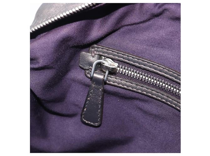 Miu Miu Matelasse Hand Bag Leather Gray Silver - vista 26