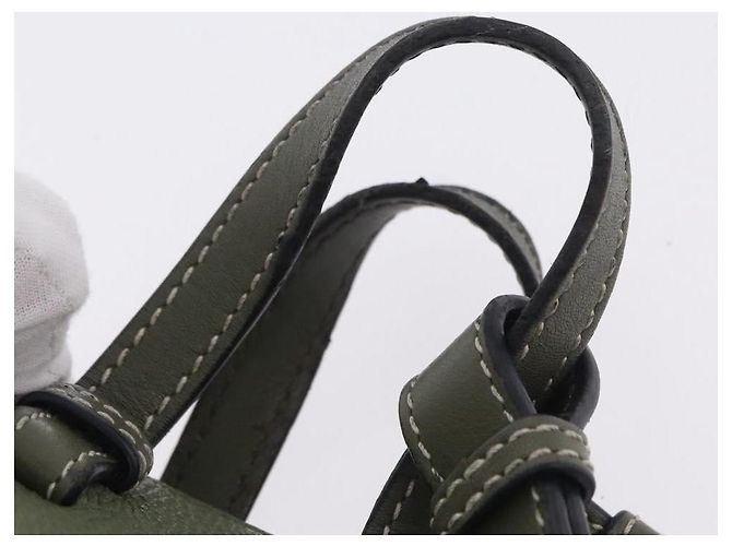 LOEWE Hammock Mini Hand Bag Leather 2way Khaki - Ansicht 11