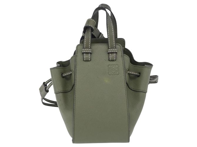 LOEWE Hammock Mini Hand Bag Leather 2way Khaki - Ansicht 2
